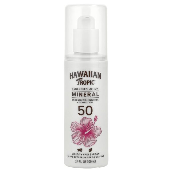 Hawaiian Tropic - Loção de Protetor Solar Mineral FPS 50 100 ml