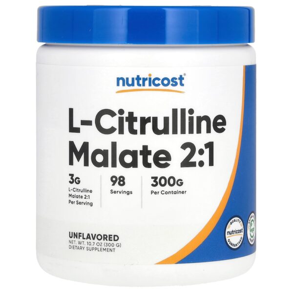 Nutricost - Malato de L-Citrulina 2:1 Sem Sabor 300 g