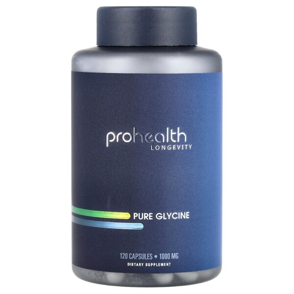 8-197.jpg ProHealth Longevity - Glicina Pura 1.000 mg 120 Cápsulas