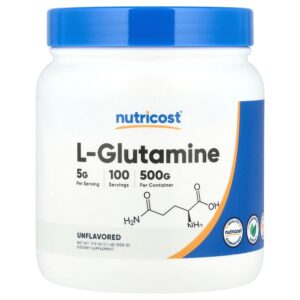 Nutricost - L-Glutamina Sem Sabor 500 g