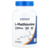 Nutricost - L-Metionina 120 Cápsulas (500 mg por Cápsula)