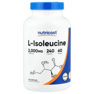 Nutricost - L-Isoleucina 240 Cápsulas (500 mg por Cápsula)