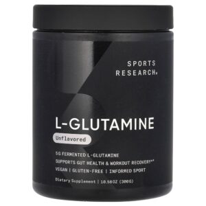 Sports Research - L-Glutamina Sem Sabor 300 g