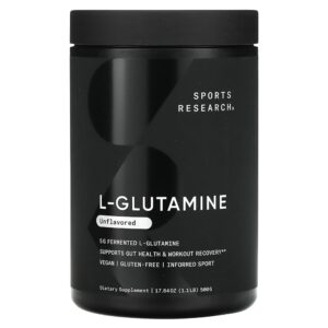 Sports Research - L-Glutamina Sem Sabor 500 g (499 g)