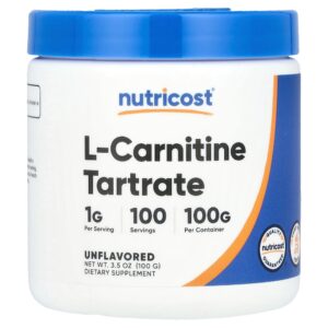 Nutricost - Tartarato de L-Carnitina Sem Sabor 100 g