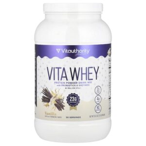 Vitauthority - Vita Whey Protein em Pó Baunilha 969,6 g
