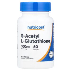 Nutricost - S-Acetil L-Glutationa 100 mg 60 Cápsulas