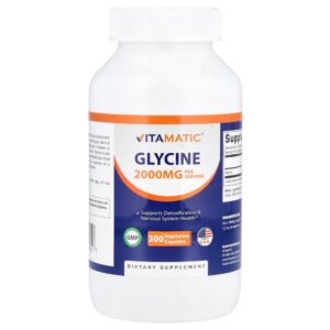 Vitamatic - Glicina 300 Cápsulas Vegetarianas (666 mg por Cápsula)