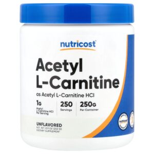 Nutricost - Acetil L-Carnitina Sem Sabor 250 g