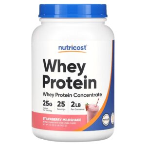 Nutricost - Whey Protein Concentrado Milkshake de Morango 907 g