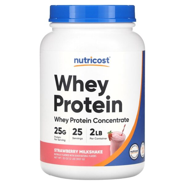 Nutricost - Whey Protein Concentrado Milkshake de Morango 907 g