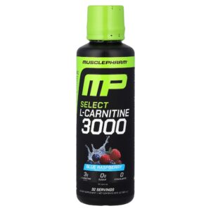 MusclePharm - L-Carnitina Selecionada 3000 Framboesa Azul 480 ml