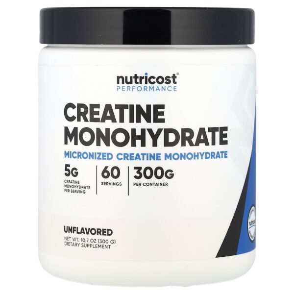 Nutricost - Performance Creatina Mono-Hidratada Sem Sabor 300 g