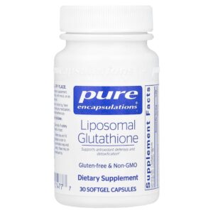 Pure Encapsulations - Glutationa Lipossomal 30 Cápsulas Softgel (375 mg por Cápsula Softgel)
