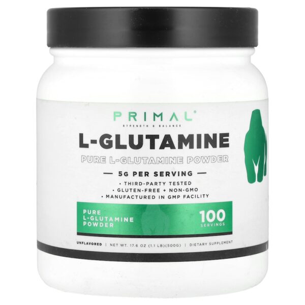 PrePrimal - L-Glutamina em Pó Sem Sabor 500 g
