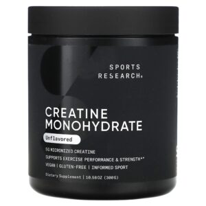 Sports Research - Creatina Mono-Hidratada Sem Sabor 300 g