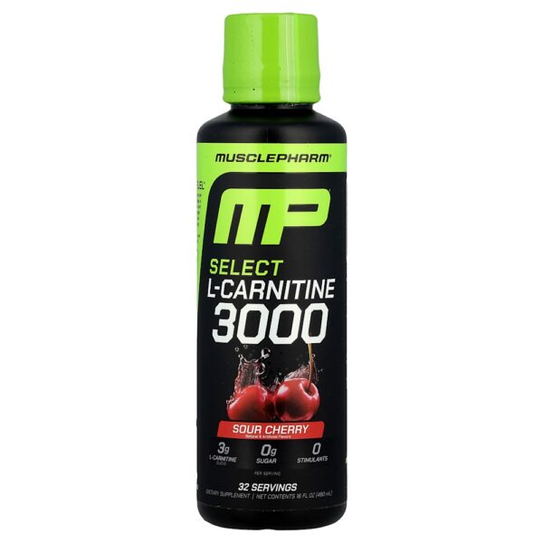 8-293.jpg MusclePharm - L-Carnitina 3000 Selecionada Ginja Azeda 480 ml