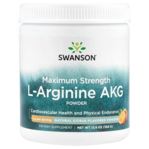Swanson Vitamins - Força Máxima L-Arginina AKG em Pó Cítrico Natural 368 g