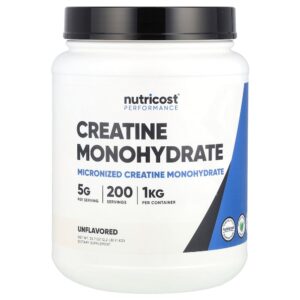 Nutricost - Performance Creatina Mono-Hidratada Sem Sabor 1 kg