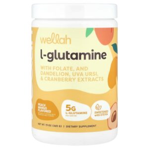 Wellah - L-Glutamina Pêssego e Manga 365 g