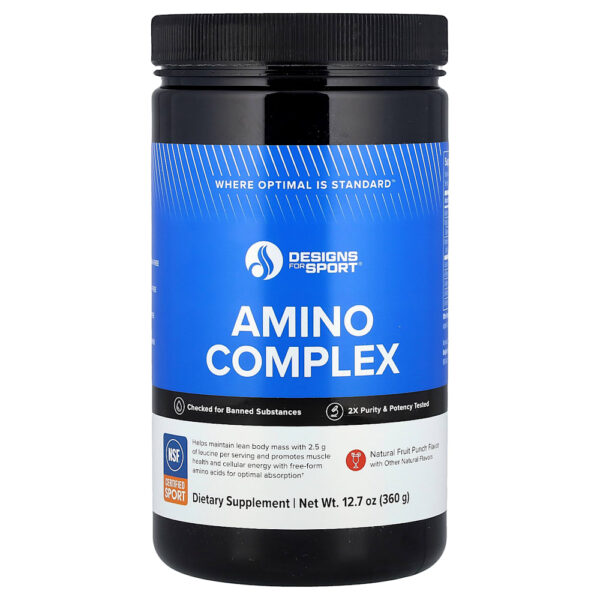 Designs For Health - Designs for Sport Complexo de Aminoácidos Ponche de Frutas 360 g