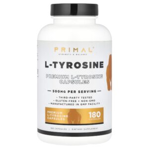 PrePrimal - L-tirosina 500 mg 180 cápsulas