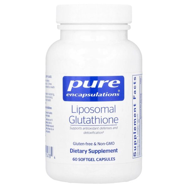 Pure Encapsulations - Glutationa Lipossomal 60 Cápsulas Softgel (375 mg por Cápsula Softgel)