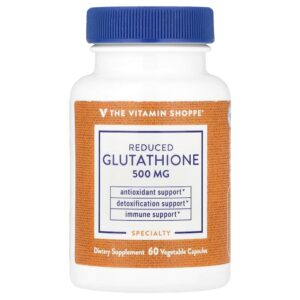 8-341.jpg The Vitamin Shoppe - Glutationa Reduzida 500 mg 60 Cápsulas Vegetais