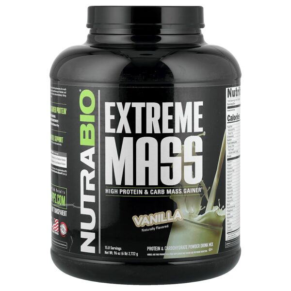 8-344.jpg Nutrabio Labs - Extreme Mass Baunilha 2.722 g
