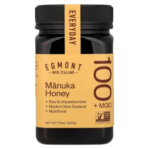 Egmont Honey - Mel de Manuka Cru e Não Pasteurizado MGO 100+ 500 g