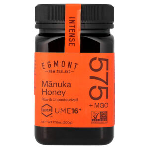 Egmont Honey - Mel de Manuka Cru e Não Pasteurizado UMF 16+ MGO 575+ 500 g