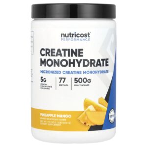 8-37.jpg Nutricost - Performance Creatina Mono-Hidratada Abacaxi e Manga 500 g