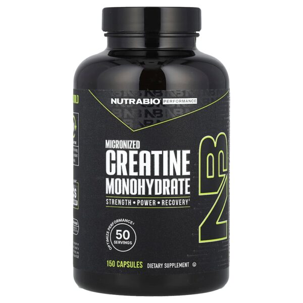 Nutrabio Labs - Performance Creatina Mono-hidratada Micronizada 150 Cápsulas (833 mg por Cápsula)