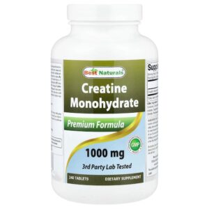 Best Naturals - Creatina Mono-Hidratada 1.000 mg 240 Comprimidos