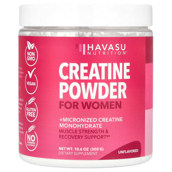 Havasu Nutrition - Creatina em Pó para Mulheres Sem Sabor 300 g
