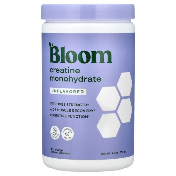 Bloom - Creatina Mono-hidratada Sem Sabor 206 g