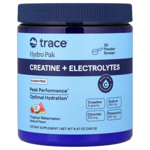Trace - Hydro Pak Creatina + Eletrólitos Melancia Tropical 240 g