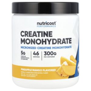 Nutricost - ​Performance Creatina Mono-Hidratada Abacaxi e Manga 300 g