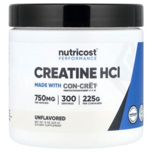 Nutricost - Cloridrato de Creatina Sem Sabor 225 g
