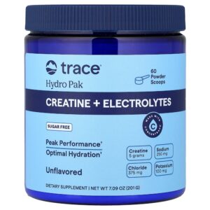Trace - Hydro Pak Creatina + Eletrólitos Sem Sabor 201 g