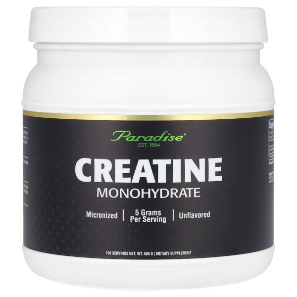 8-77.jpg Paradise Herbs - Creatina Mono-Hidratada Sem Sabor 500 g