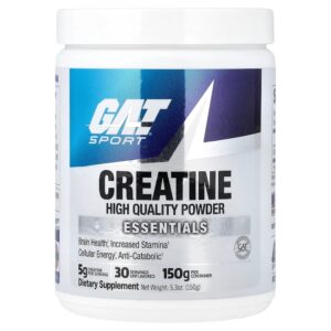 GAT - Sport Essentials Creatina em Pó Sem Sabor 150 g