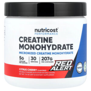 8-90.jpg Nutricost - Performance Creatina Mono-Hidratada Alerta Vermelho Cítricos e Cereja 207 g