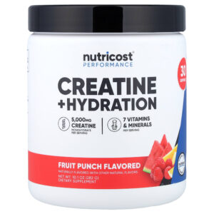 8-93.jpg Nutricost - Performance Creatina + Hidratação Ponche de Frutas 282 g