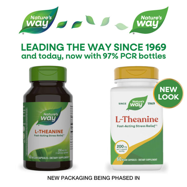 Nature's Way - L-Theanine 60 Cápsulas Veganas (100 mg por Cápsula)