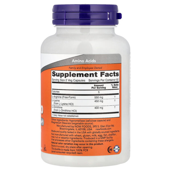 86-6.jpg NOW Foods - Tri-Amino 120 Cápsulas Vegetais