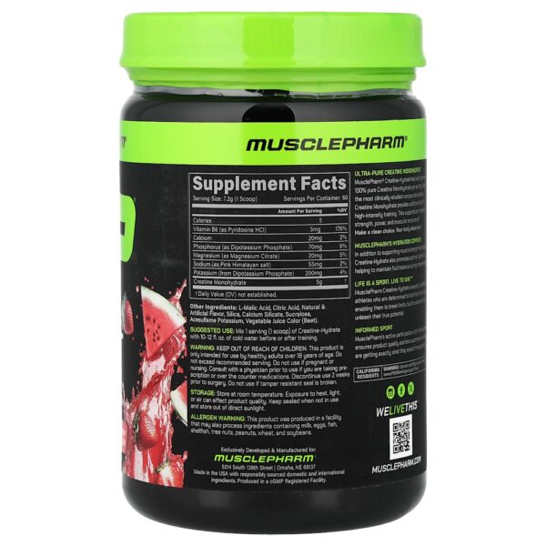 9-2.jpg MusclePharm - Creatine-Hydrate Morango e Melancia 430 g