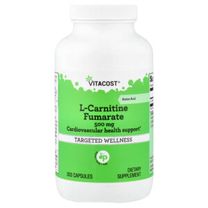 Vitacost - Fumarato de L-Carnitina 500 mg 300 Cápsulas