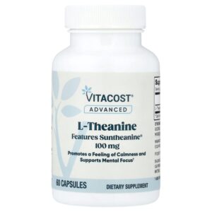 9-22.jpg Vitacost - Advanced L-Teanina Suntheanine 100 mg 60 Cápsulas