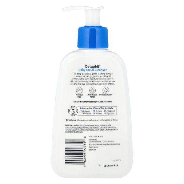 90-2.jpg Cetaphil - Sabonete para Limpeza Facial Diário Pele Normal a Oleosa 235 ml